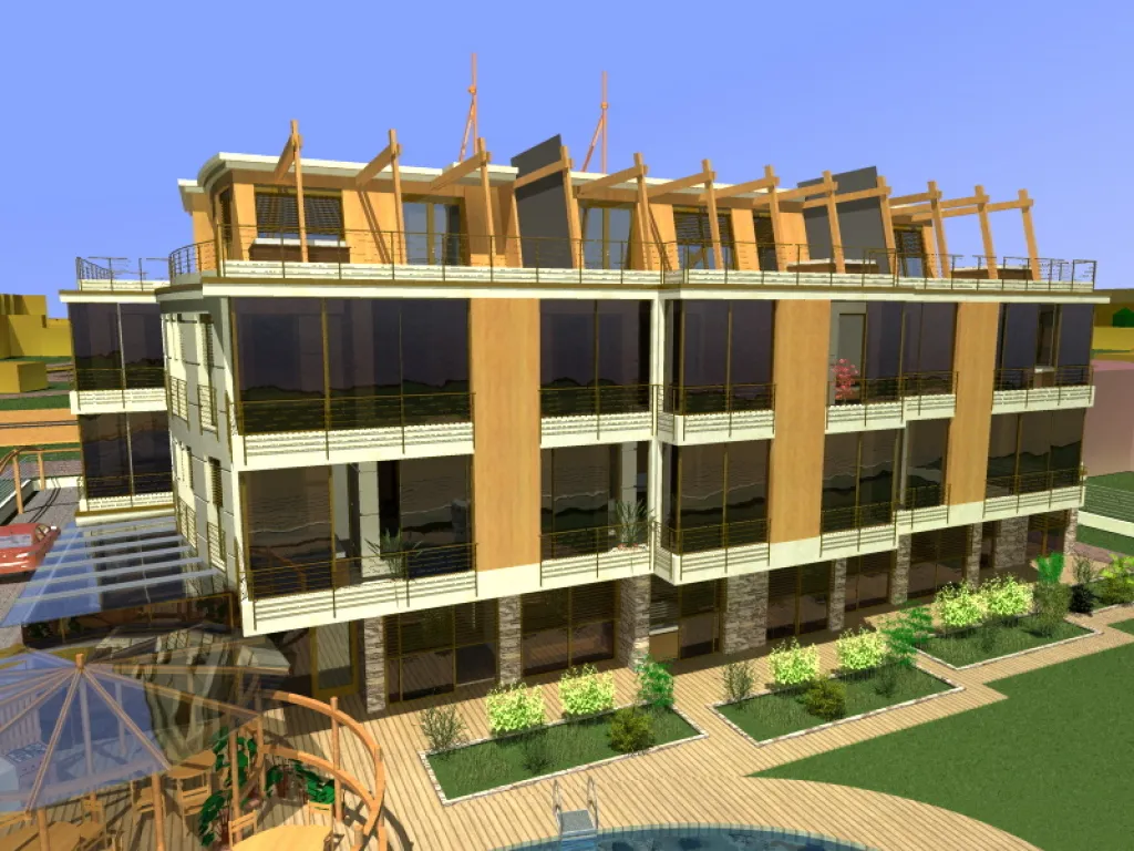 Villa port design from top