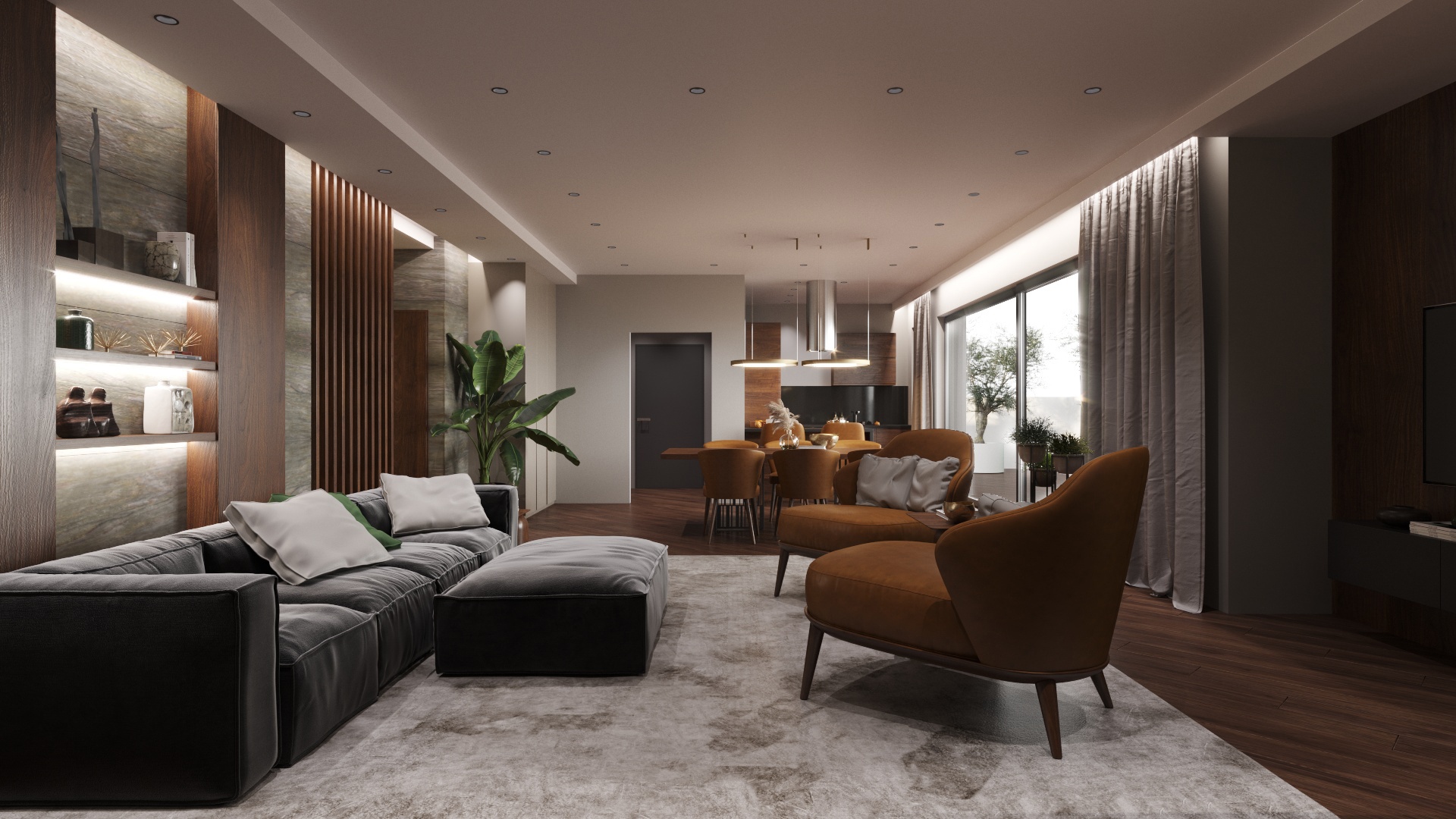 Goldmark design living room